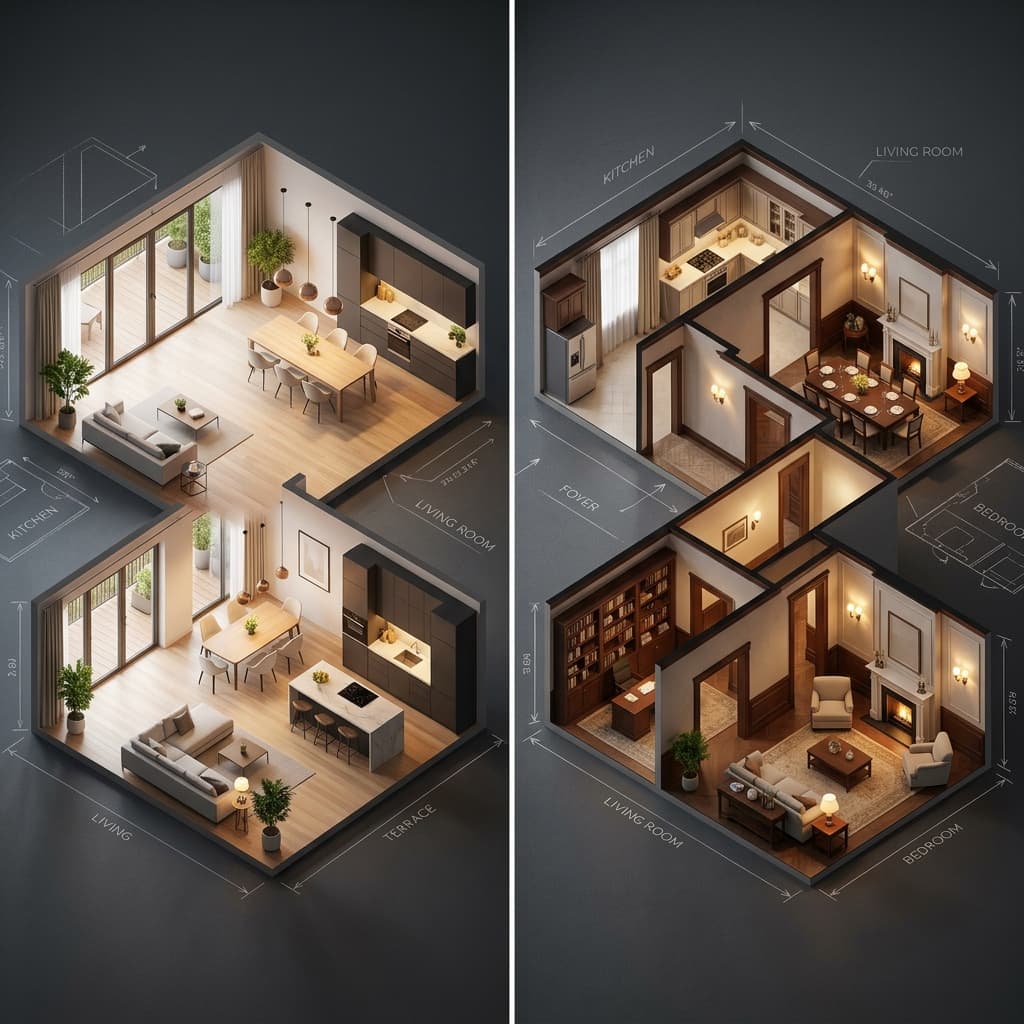 Open vs Closed Floor Plans: Which is Right for Your Home?