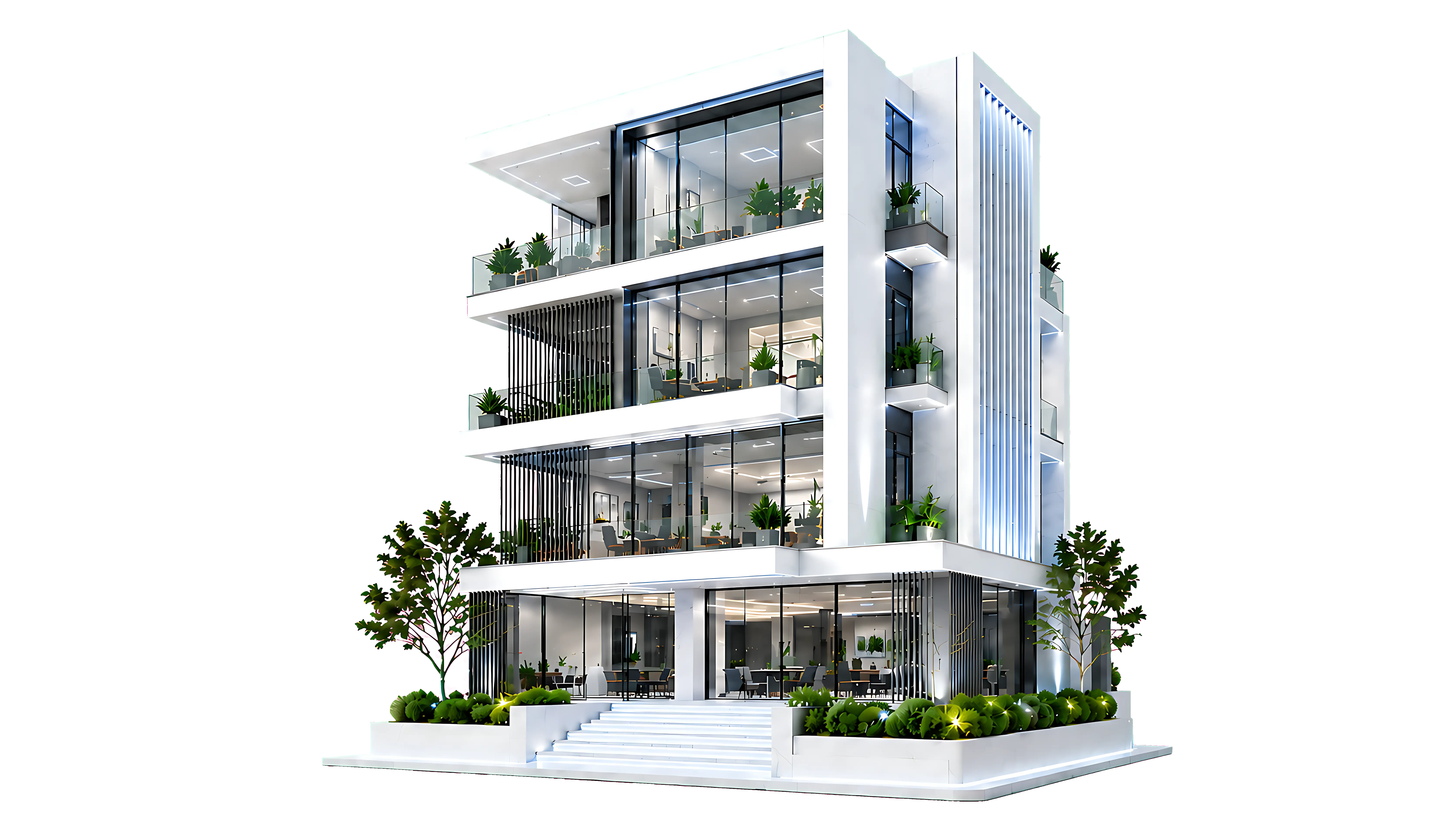 Modern multi-storey home planning visual
