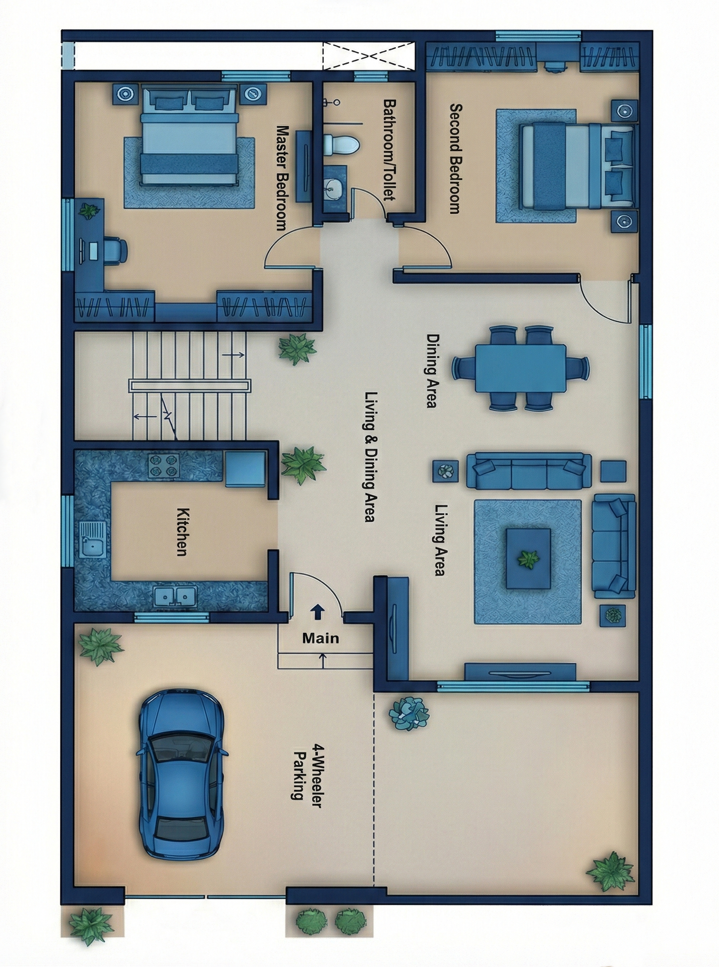 3BHK Floor Plan - Vishal Singh