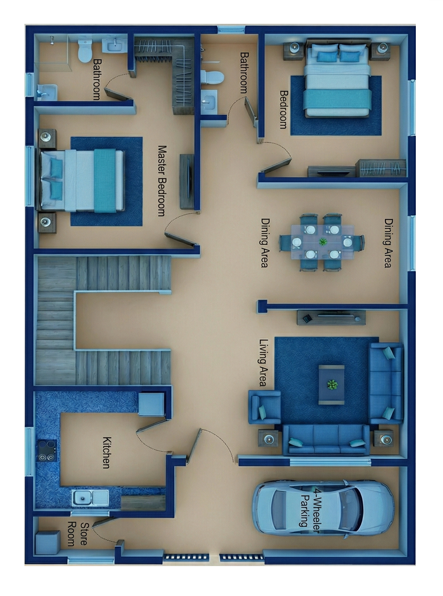 3BHK Floor Plan - Vishal Singh